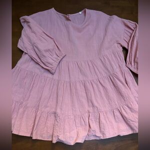 Pink Ruffled Blouse